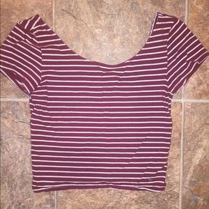 Striped Crop Top